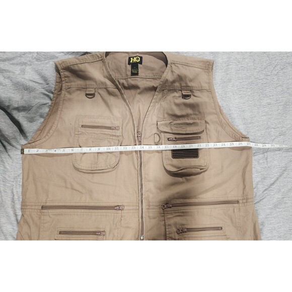 HQ Issue Khaki Men's Tactical Hunting Vest - Size 2XL - Picture 9 of 10